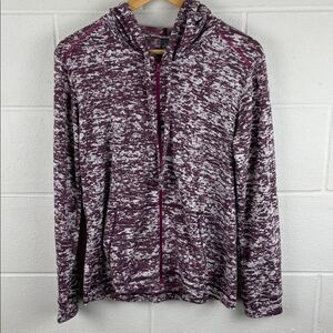 Mountain Hardware women’s full zip hooded purple lightweight jacket size M